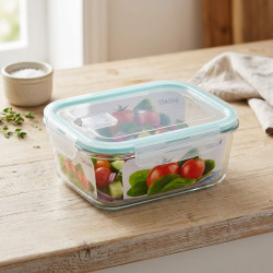 Glass Rectangular Tupperware 1040 ml